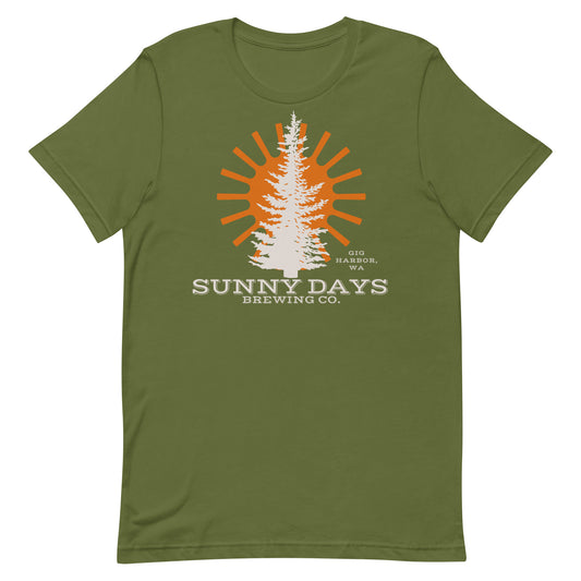 Sunny Days Brewing Co - Tree - Adult Unisex t-shirt