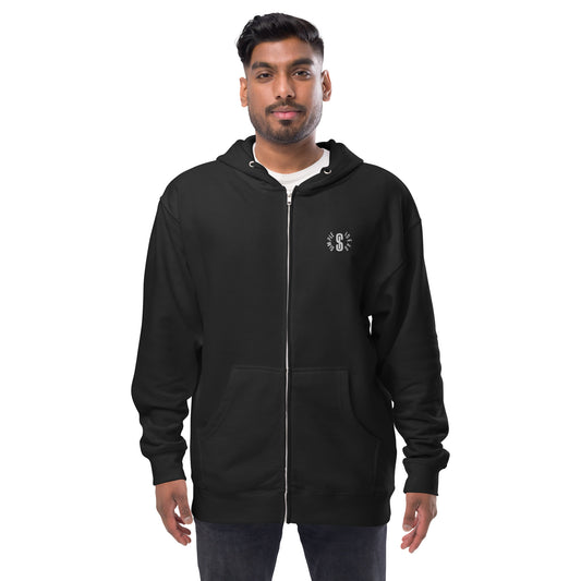 SI Logo - Unisex fleece zip up hoodie